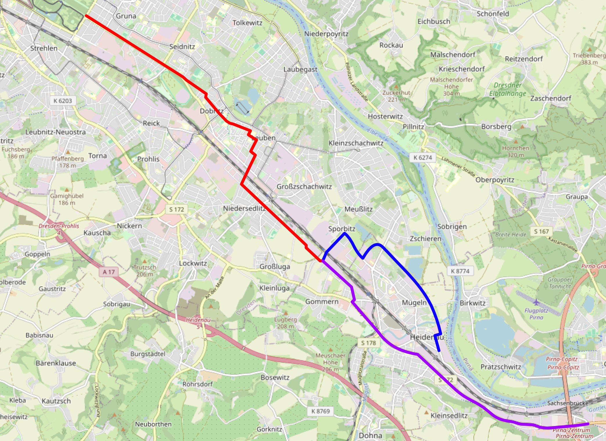 Der geplante Radschnellweg Dresden Heidenau Pirna
