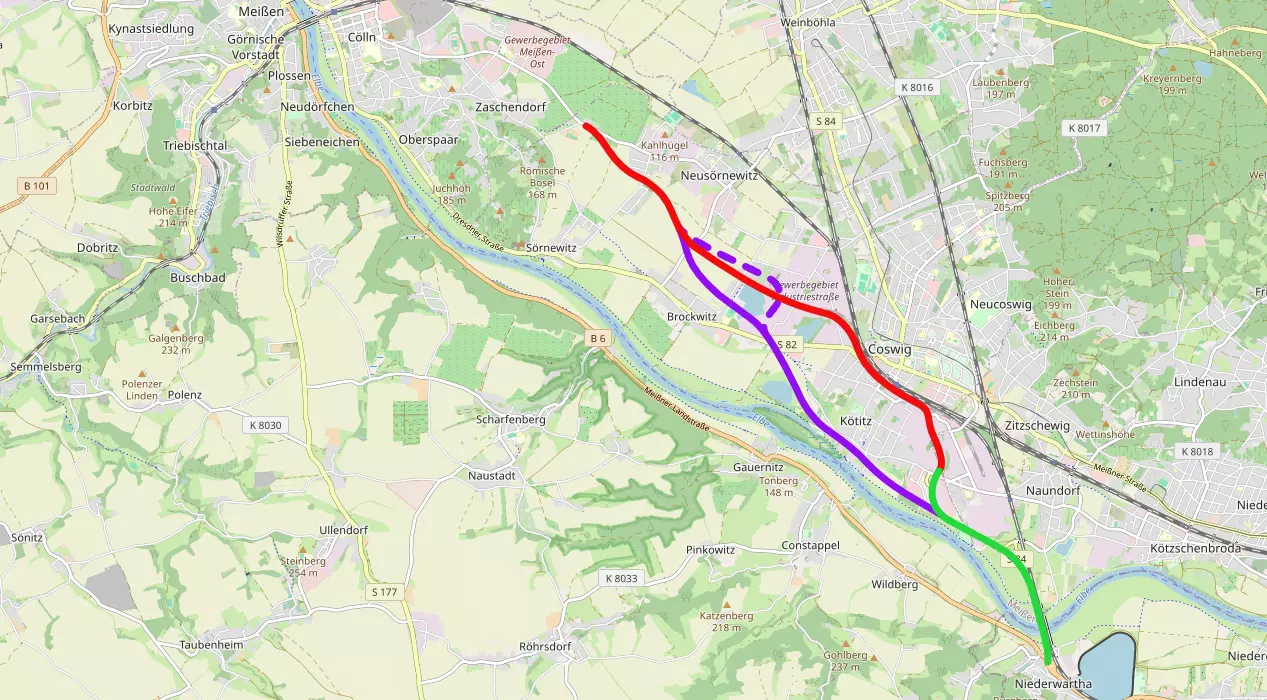 Die Varianten für die Weiterführung der S84n